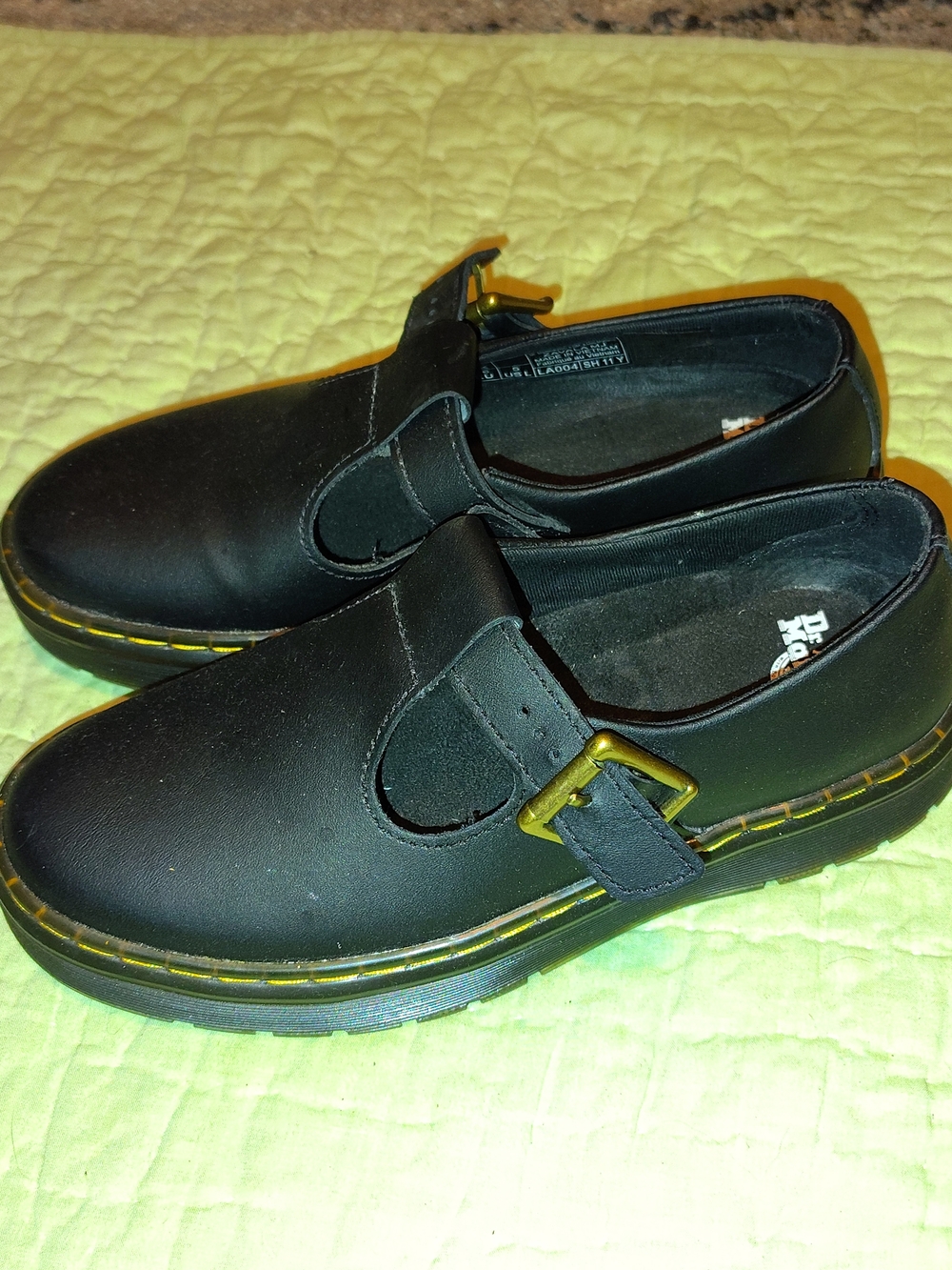 Dr. Martens Women's Black Buckle Mary Jane Dress Shoes